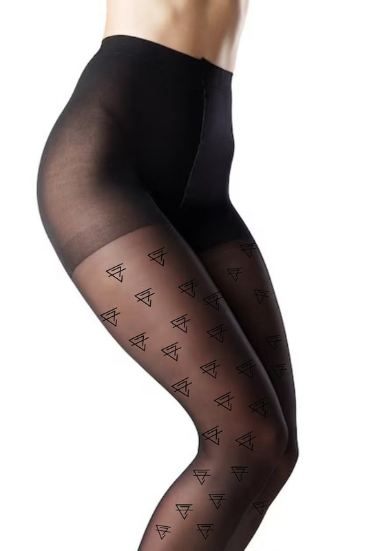 CF Logo printed pantyhose