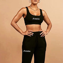 Load image into Gallery viewer, 𝕱𝖗𝖆𝖓𝖘𝖎𝖛𝖆 women 2 piece tank jogger set