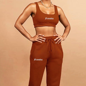 𝕱𝖗𝖆𝖓𝖘𝖎𝖛𝖆 women 2 piece tank jogger set